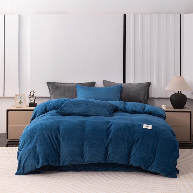 고품질 단색 벨벳 누빔 이불 커버 2026 겨울용 두꺼 - Quality Home Textiles 리뷰 및 가격