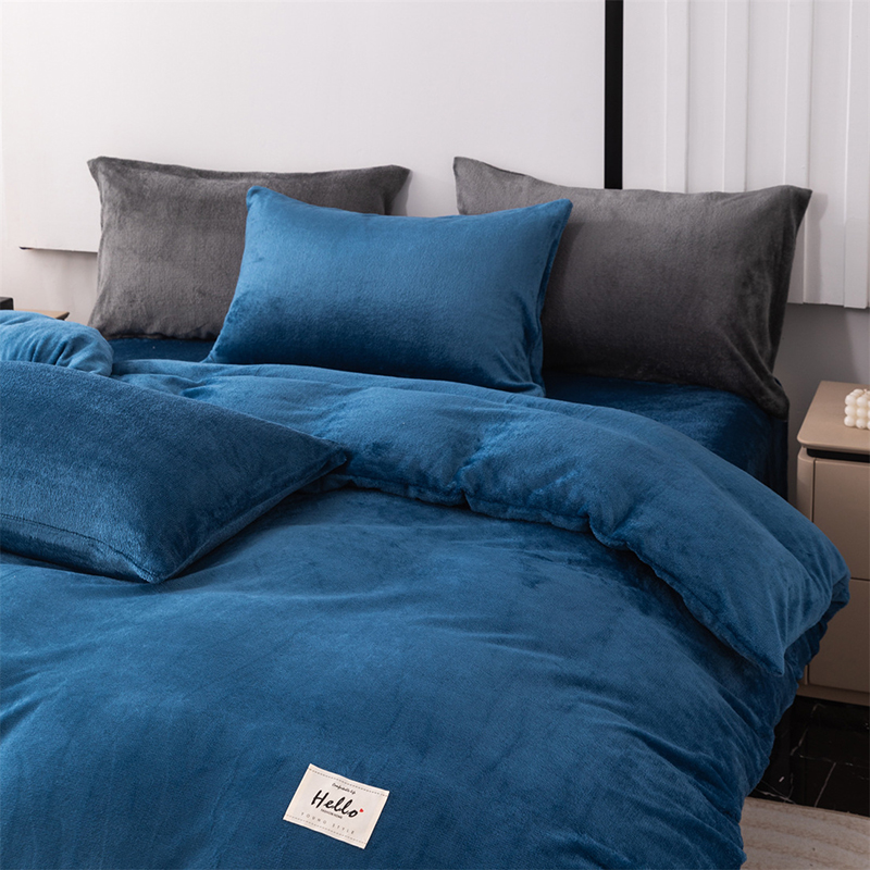 고품질 단색 벨벳 누빔 이불 커버 2026 겨울용 두꺼 - Quality Home Textiles 리뷰 및 가격